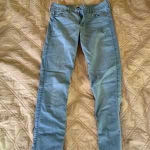 High Rise Light Wash Super Skinny Jeans